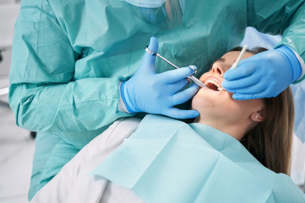 Patient receiving oral sedation treatment from dentist in Hawthorn Woods, IL – expert sedation dentistry care